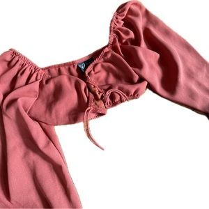 Long sleeve crop top